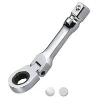 Hinged Ratchet Ring Wrench 3/8