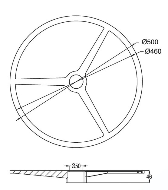 Aluminum Chair Bases-Round