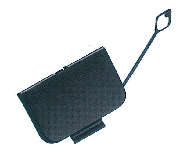 R.TRAILER COVER -ABS PRIMED GRAY E46 98-