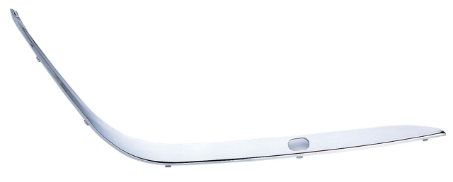 F.BUMPER MOULDING LH (CHROME,W/HOLE)  E38 95-02