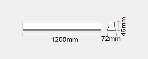 GL-508-SMT Ssymmetric Uplighter Batten GL-508-SMT Ssymmetric Uplighter Batten