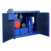 SOUNDPROOF STYLE-AUTO RESIDUAL MATERIAL TAKE-UP CRUSHER RECLAIMING MACHINE