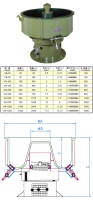 Three Dimensional Vibratory Small-Central-Barrel Machine