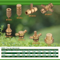 Brass fog nozzles & connectors