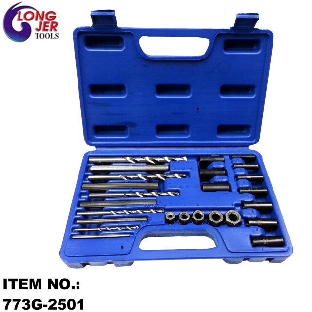 25PCS SCREW EXTRACTOR AND DRILL GUIDE FOR AUTO REPAIR TOOLS