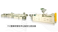 PVC双螺杆双管押出制管生产设备