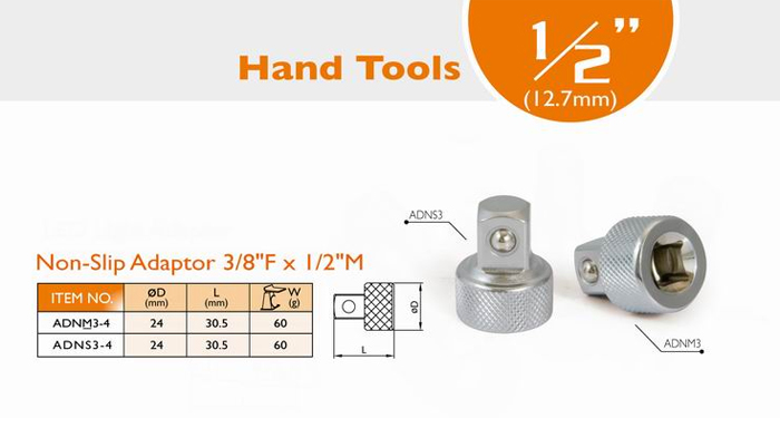 Non-Slip Adaptor 3/8