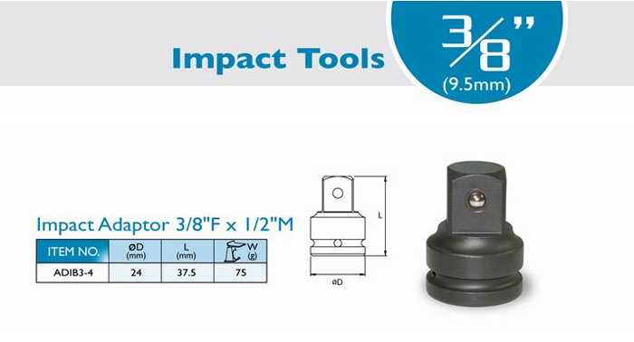 Adaptor Impact 3/8