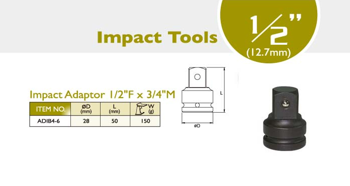 Impact Adaptor 1/2