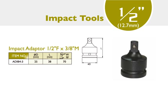 Impact Adaptor 1/2