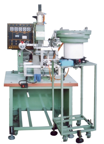 Pneumatic, automatic sphere hot-stamping machine