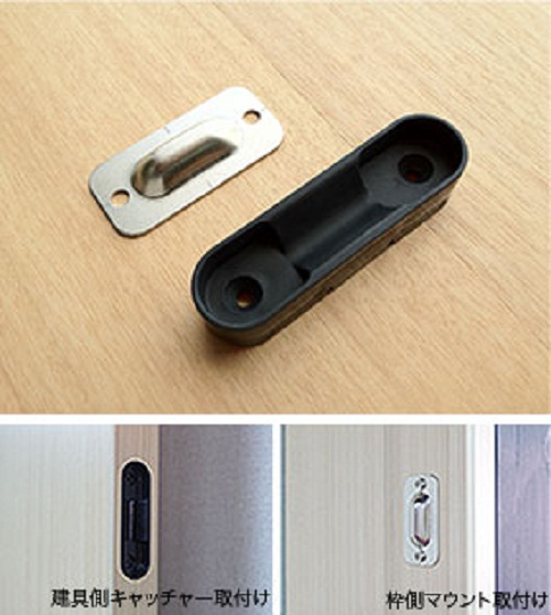 Sliding door magnetic guide