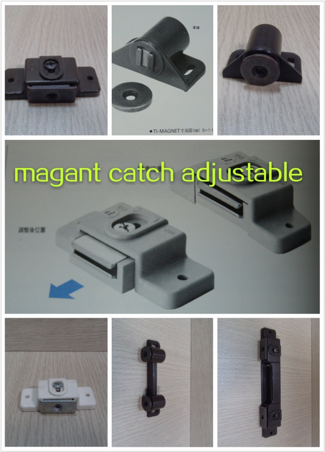 Magnet closet door catch