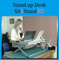 坐立兩用電腦工作桌