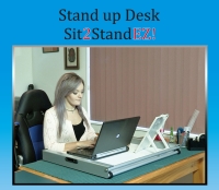 坐立两用电脑工作桌