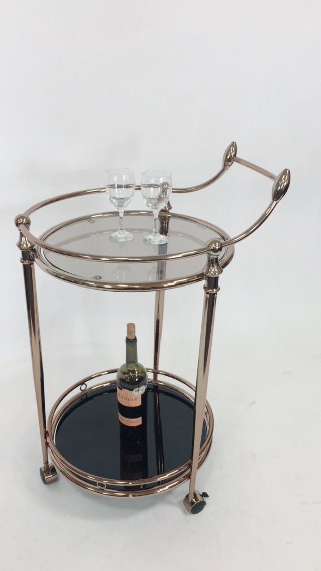 Glass Serving Cart