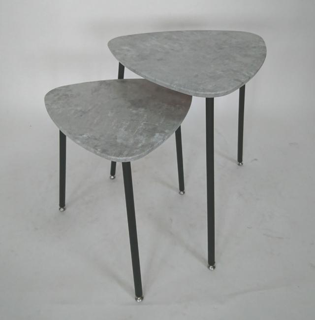 石紋造型子母桌