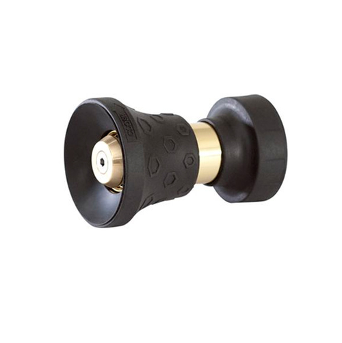 HEAVY DUTY BRASS FIREMAN STYLE HOSE NOZZLE