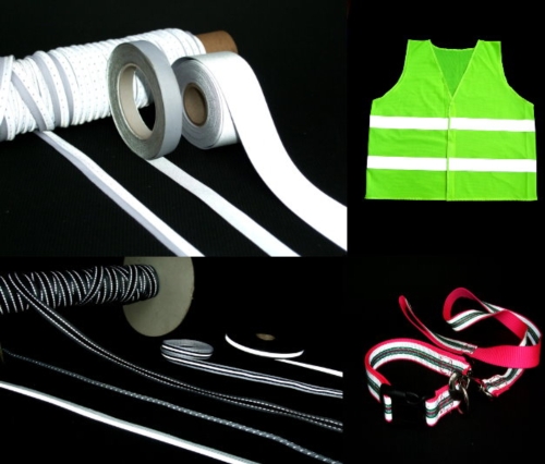反光带、反光织带、反光弹性织带、纺织辅料