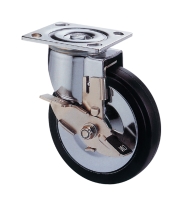 Swivel Nylon-Rim Rubber 5 inch Wheels for Trolley