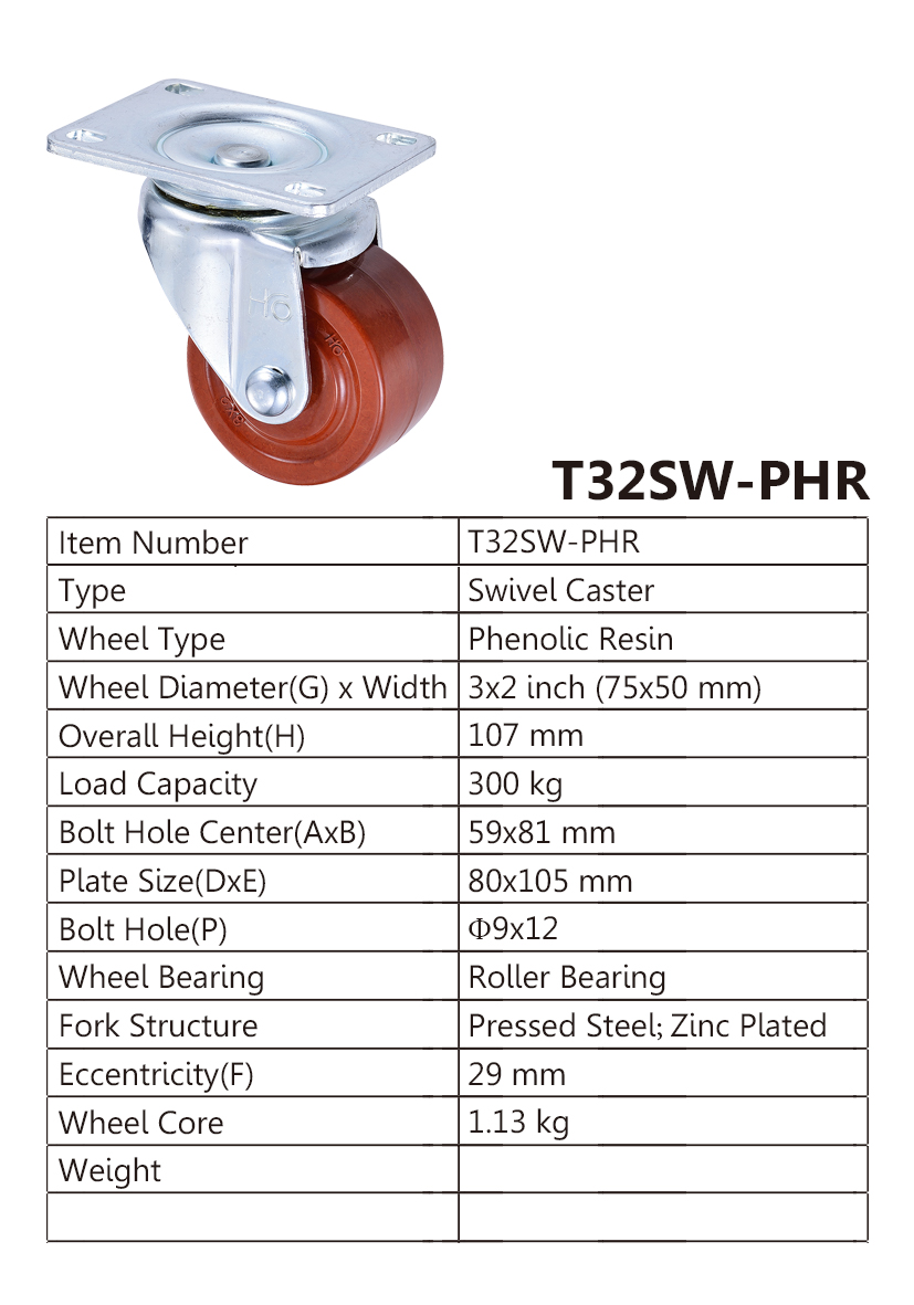 Phenolic Small Heavy Duty Caster Wheels Wholesale