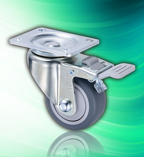 TPR Caster, Braking Type Hospital Beds 3 TPR Caster, Braking Type Hospital Beds 3