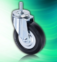 125mm Rubber Adjustable Height Heavy Duty Threaded Casters