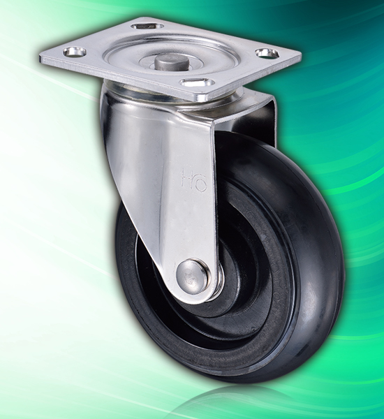6x2 inch Rubber Swivel Industrial Large Stainless Steel Casters 6x2 inch Rubber Swivel Industrial Large Stainless Steel Casters