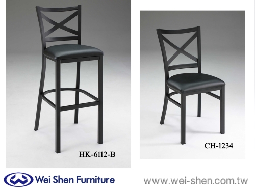X叉背餐椅、烤漆造型餐椅、黑脚餐椅、时尚咖啡餐椅
