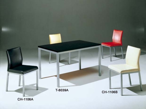 Dining table, Dining chair, Table, Tube furniture, Dining furniture