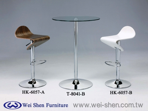 Swivel Bar stool,Wood Bar stools, Bar table, Glass table