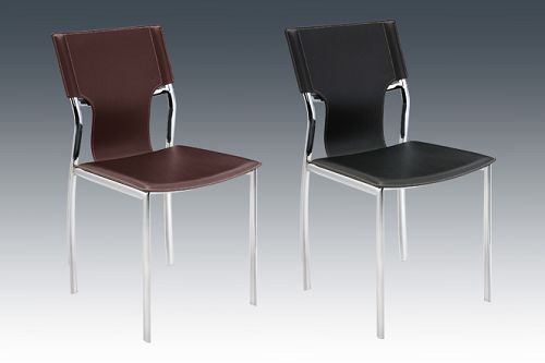Dining chair, Tube furniture, Dining furniture, Hard PVC Leather Chair