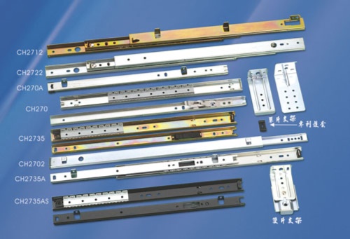 Drawer Slides and Slide Rails, Dining Table Slides, Metal Parts, Fittings, and Accessories