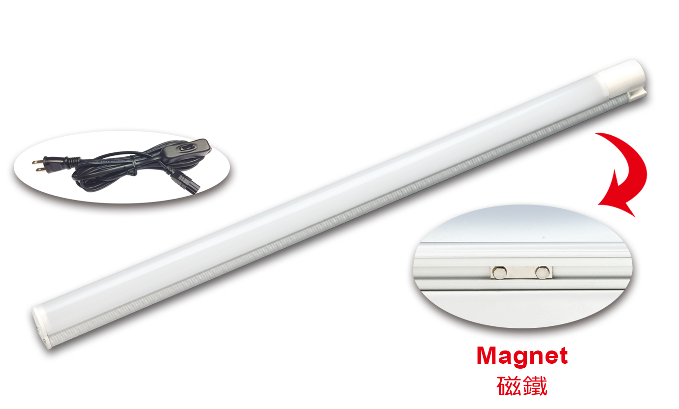 LED T8 磁鐵燈具兩呎8W