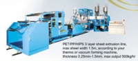 PET/PP/HIPS 3 Layer Sheet Extrusion Line