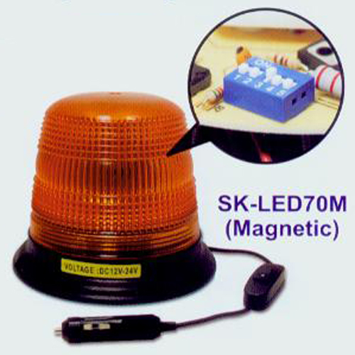 LED 5 段可調式閃爍吸鐵警示燈