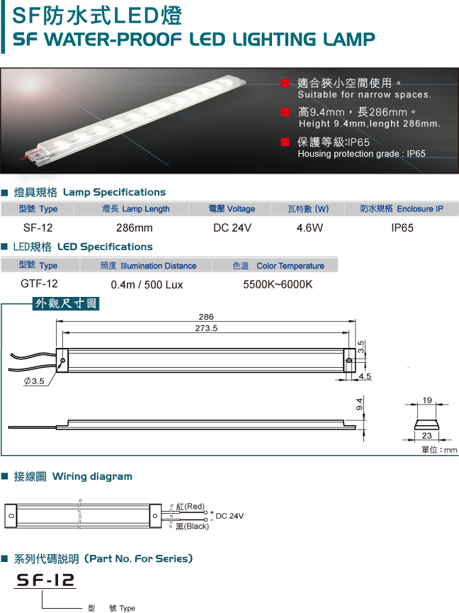 SF Waterproof LED lighing lamp SF Waterproof LED lighing lamp