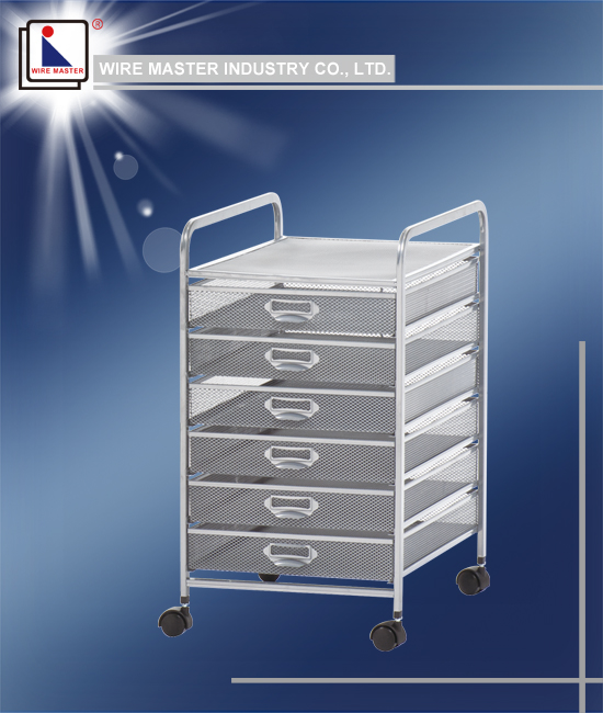 Six Drawer Storage Rack