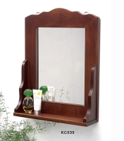 木製壁鏡/木製衛浴用鏡