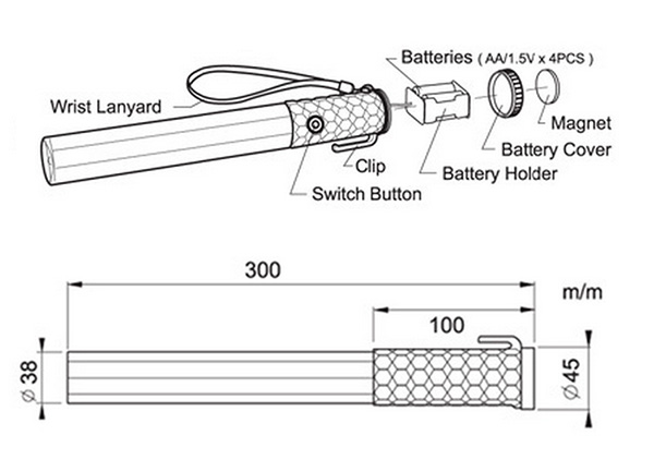 LED Traffic Baton