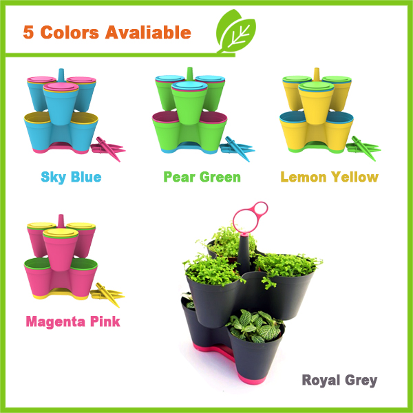 2-Tier Stylish Stackable Planters