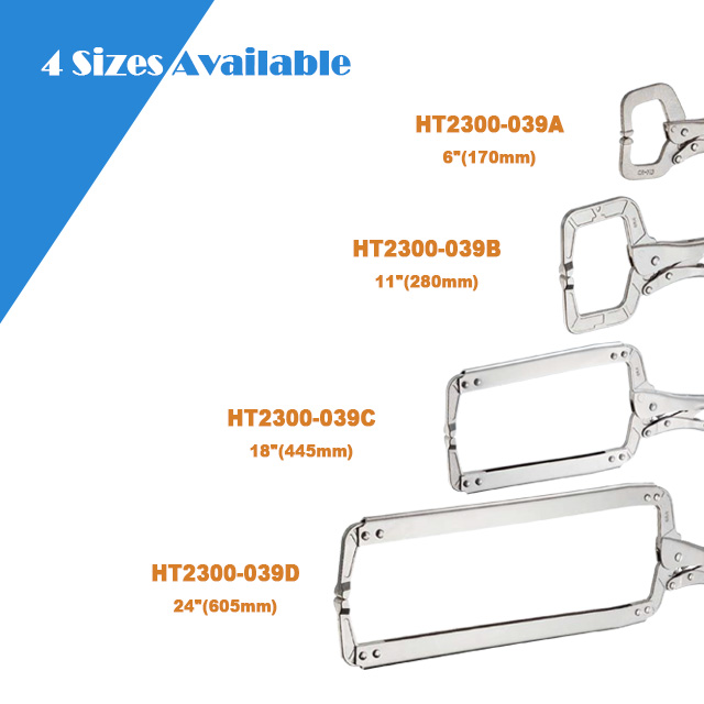 Regular Tips Locking C-Clamp (European Type) Regular Tips Locking C-Clamp (European Type)