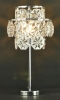 Chrome and octagonal beads Table lamp