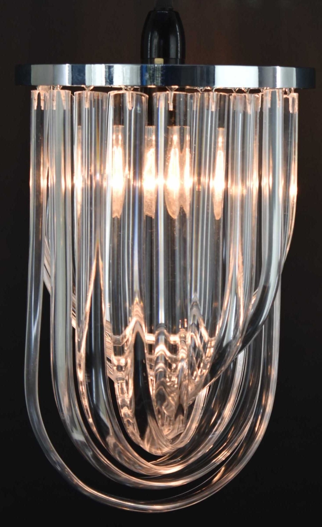 Round Metal frame with clear acrylic