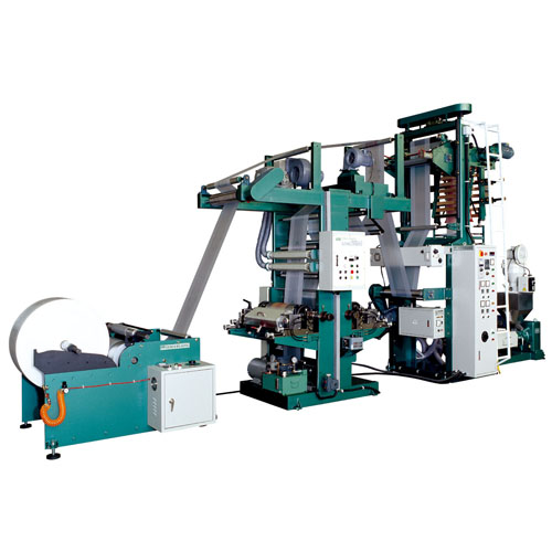 In-line 2 Color Printing Machine With Extruder
