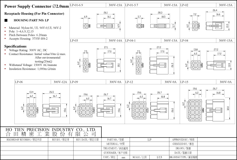 Power Supply Connector Ø2.0mm