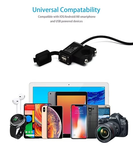 摩托車車把USB電源充電器