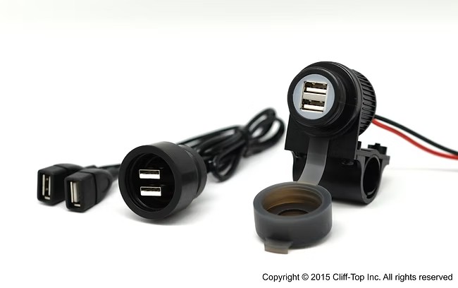 摩托車車把USB電源充電器