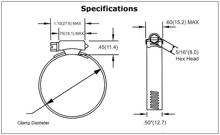 Worm Drive Hose Clamp