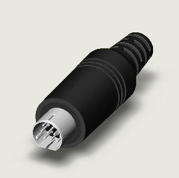 10P MINI DIN CABLE PLUG ASSEMBLY TYPE 10P MINI DIN CABLE PLUG ASSEMBLY TYPE